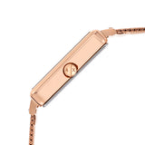 Armani Exchange Lola Quartz Silver Dial Rose Gold Mesh Strap Watch For Women - AX5802 Authentic Buy Shop Now