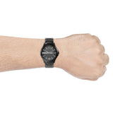 Armani Exchange Hampton Black Dial Black Steel Strap Watch For Men - AX7101 Authentic Buy Shop Now
