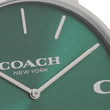 Coach Charles Green Dial Black Leather Strap Watch for Men - 14602436 Authentic Buy Shop Now
