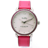 Coach Delancey White Dial Red Leather Strap Watch for Women - 14502879 Authentic Buy Shop Now