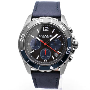 Coach Kent Grey Dial Blue Leather Strap Watch for Men - 14602558 Authentic Buy Shop Now