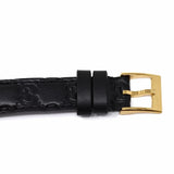 Gucci G Timeless Quartz Black Dial Black Leather Strap Watch For Women - YA126581A Authentic Buy Shop Now