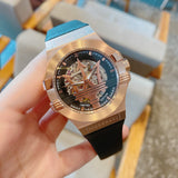 Maserati Potenza Limited Edition Automatic Skeleton Black Dial Black Leather Strap Watch For Men - R8821108025 Authentic Buy Shop Now