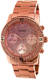 Guess Confetti Pink Dial Rose Gold Steel Strap Watch For Women - W0774L3 Authentic Buy Shop Now