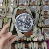 Fossil Brox Multifunction Grey Dial Brown Leather Strap Watch for Men - BQ2800 Authentic Buy Shop Now