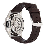 Emporio Armani Meccanico White Dial Brown Leather Strap Watch For Men - AR1946 Authentic Buy Shop Now