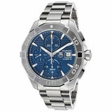 Tag Heuer Aquaracer Caliber 16 Automatic Chronograph Blue Dial Silver Steel Strap Watch for Men - CAY2112.BA0927 Authentic Buy Shop Now