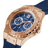 Guess Limelight Blue Dial Blue Silicone Strap Watch For Women - W1053L1 Authentic Buy Shop Now