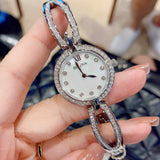Bulova Crystal Collection Mother of Pearl Dial Silver Steel Strap Watch for Women - 96L223 Authentic Buy Shop Now