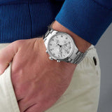 Tissot Chrono XL Classic Silver Dial Silver Steel Strap Watch For Men - T116.617.11.037.00 Authentic Buy Shop Now