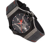 Maserati Potenza 3H STR Black Dial 42mm Leather Strap Watch For Men - R8851108010 Authentic Buy Shop Now