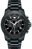 Movado Series 800 Chronograph Black Dial Black Steel Strap Watch For Men - 2600119 Authentic Buy Shop Now