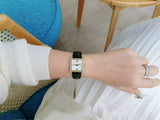 Michael Kors Lake Quartz White Dial Black Leather Strap Watch For Women - MK2762 Authentic Buy Shop Now