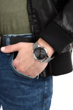 Tommy Hilfiger Chase Quartz Grey Dial Silver Mesh Bracelet Watch For Men - 1791484 Authentic Buy Shop Now