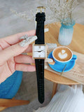 Michael Kors Lake Quartz White Dial Black Leather Strap Watch For Women - MK2762 Authentic Buy Shop Now