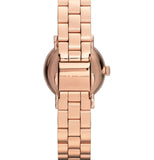 Marc Jacobs Mini Baker Blue Dial Rose Gold Steel Strap Watch for Women - MBM3285 Authentic Buy Shop Now