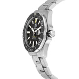 Tag Heuer Aquaracer Automatic Black Dial Silver Steel Strap Watch for Men - WAY211A.BA0928 Authentic Buy Shop Now