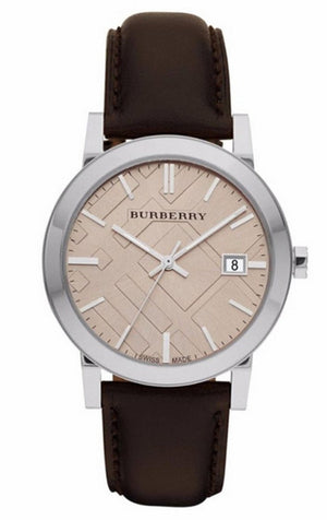 Burberry Heritage Beige Dial Brown Leather Strap Watch for Men - BU1777 Authentic Buy Shop Now