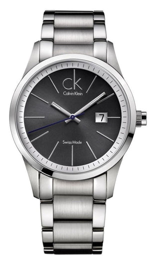 Calvin Klein Bold Black Dial Silver Steel Strap Watch for Men - K2246107 Authentic Buy Shop Now