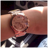 Michael Kors Cooper Rose Gold Rose Gold Steel Strap Watch for Women - MK6275 Authentic Buy Shop Now