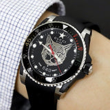 Gucci Dive Feline Black Dial Black Rubber Strap Watch For Men - YA136323 Authentic Buy Shop Now