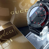 Gucci G Timeless Sport Black Dial Black Steel Strap Watch For Men - YA126230 Authentic Buy Shop Now