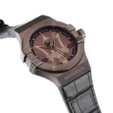 Maserati Potenza Brown Dial Brown Leather Strap Watch For Men - R8851108011 Authentic Buy Shop Now
