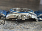 Emporio Armani Sigma Chronograph Blue Dial Blue Silicone Strap Watch for Men - AR6068 Authentic Buy Shop Now