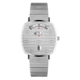 Gucci Grip Quartz Silver Dial Silver Steel Strap Watch For Women - YA157410 Authentic Buy Shop Now