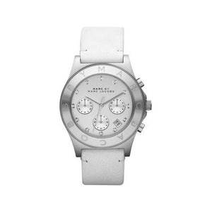 Marc Jacobs Blade White Dial White Leather Strap Watch for Women - MBM1187 Authentic Buy Shop Now