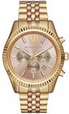 Michael Kors Lexington Gold Dial Gold Steel Strap Watch for Women - MK6473 Authentic Buy Shop Now
