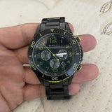Marc Jacobs Rock Chronograph Black Dial Black Steel Strap Watch for Men - MBM5026 Authentic Buy Shop Now