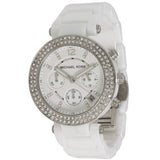 Michael Kors Parker White Dial White Ceramic Strap Watch for Women - MK5654 Authentic Buy Shop Now