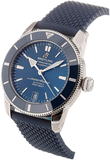 Breitling Superocean Heritage B20 Automatic 42 Blue Dial Blue Mesh Bracelet Watch for Men - AB2010161C1S1 Authentic Buy Shop Now