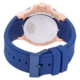 Guess Rigor Blue Dial Blue Silicone Strap Watch For Men - W0247G3 Authentic Buy Shop Now