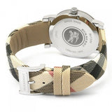 Burberry The City Nova Silver Dial White Leather Strap Watch for Women - BU9022 Authentic Buy Shop Now