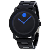 Movado Bold TR90 Black Dial Black Steel Strap Watch for Men - 3600099 Authentic Buy Shop Now