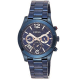 Fossil Perfect Boyfriend Multifunction Blue Dial Blue Steel Strap Watch for Women - ES4093 Authentic Buy Shop Now