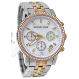 Michael Kors Ritz White Dial Two Tone Steel Strap Watch for Women - MK5650 Authentic Buy Shop Now