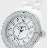 Coach Preston White Dial White Steel Strap Watch for Women - 14503462 Authentic Buy Shop Now