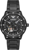 Emporio Armani Meccanico Automatic Black Dial Black Steel Strap Watch For Men - AR60054 Authentic Buy Shop Now