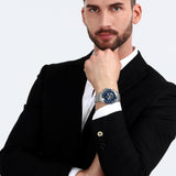 Maserati Traguardo Chronograph Modena Edition Blue Dial Silver Steel Strap Watch For Men - R8871612039 Authentic Buy Shop Now