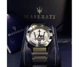 Maserati Potenza Silver Dial Silver Steel Strap Watch For Men - R8853108002 Authentic Buy Shop Now