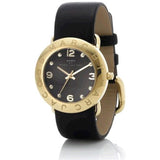 Marc Jacobs Amy Black Dial Black Leather Strap Watch for Women - MBM1154 Authentic Buy Shop Now