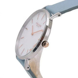 Coach Perry Mother of Pearl White Dial Blue Leather Strap Watch for Women - 14503271 Authentic Buy Shop Now