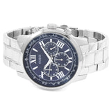 Guess Horizon Chronograph Quartz Blue Dial Silver Steel Strap Watch for Men - W0379G3 Authentic Buy Shop Now
