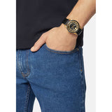 Versace Code Quartz Black Dial Black Leather Strap Watch For Men - VEPO00320 Authentic Buy Shop Now