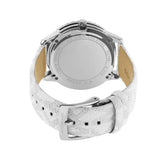 Michael Kors Runway Three Hand White Dial White Leather Strap Watch For Women - MK6998 Authentic Buy Shop Now