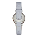 Emporio Armani White Dial Light Blue Leather Strap Watch For Women - AR11002 Authentic Buy Shop Now