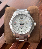 Breitling Colt Automatic Silver Dial Black Leather Mens Watch - A1738811/G791/173A Authentic Buy Shop Now